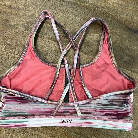 PELOTON Wear It to Heart Womens Sports Bra Size Small Spin‎ Bike Cycling - Picture 3 of 4